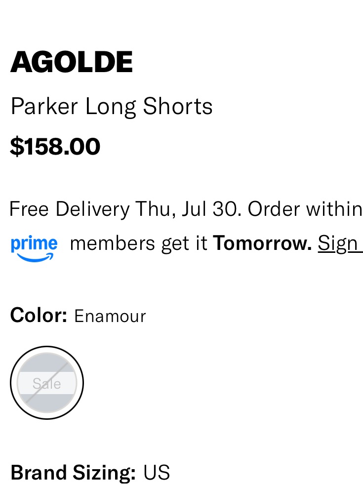 Agolde Dark Blue High-Rise Denim Shorts — image 4 of 5